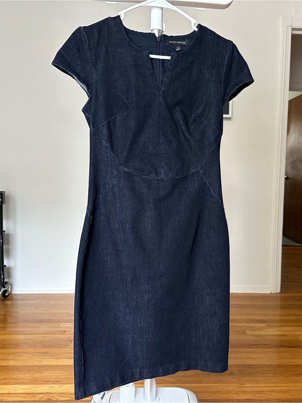 Banana Republic Navy Denim Sheath Dress size S